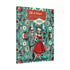 Mid Century Modern Christmas, All I Want For Christmas Is You, Atomic 50s Matte Canvas Canvas 16″ x 20″ (Vertical) / 0.75&