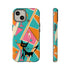 Atomic Cat Mid Mod Retro Cat Phone Case - Tough Cases for Stylish Cat Lovers - Mid Century Modern Gal