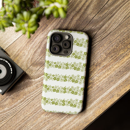 Pyrex Crazy Daisy Spring BlossonFloral Phone Case: Tough Cases with Elegant Green Floral Design, Durable Phone Cover