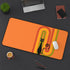 Atomic Cat Retro Orange Groovy Rainbow Mid Century Modern Desk Mat - Mid Century Modern Gal