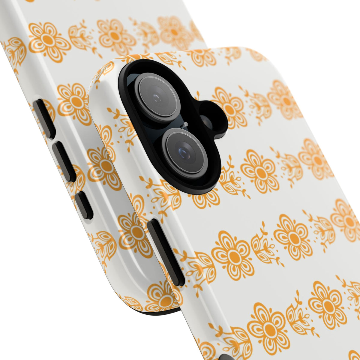 Pyrex Golden Butterfly Floral Phone Case, Tough Cases for Stylish Protection, Gift for Her, Durable, Trendy Floral Design, Cell Phone Cover