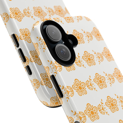 Pyrex Golden Butterfly Floral Phone Case, Tough Cases for Stylish Protection, Gift for Her, Durable, Trendy Floral Design, Cell Phone Cover