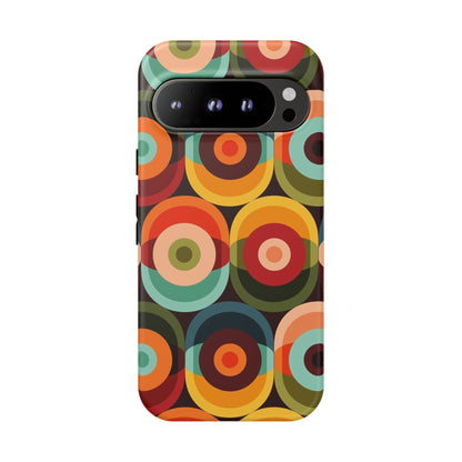 Retro Groovy Space Orb, Funky Fun Tough Phone Case