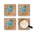 Mid Century Modern Funny Kitchen Tabletop Bar Corkwood Coaster Set - Mid Century Modern Gal