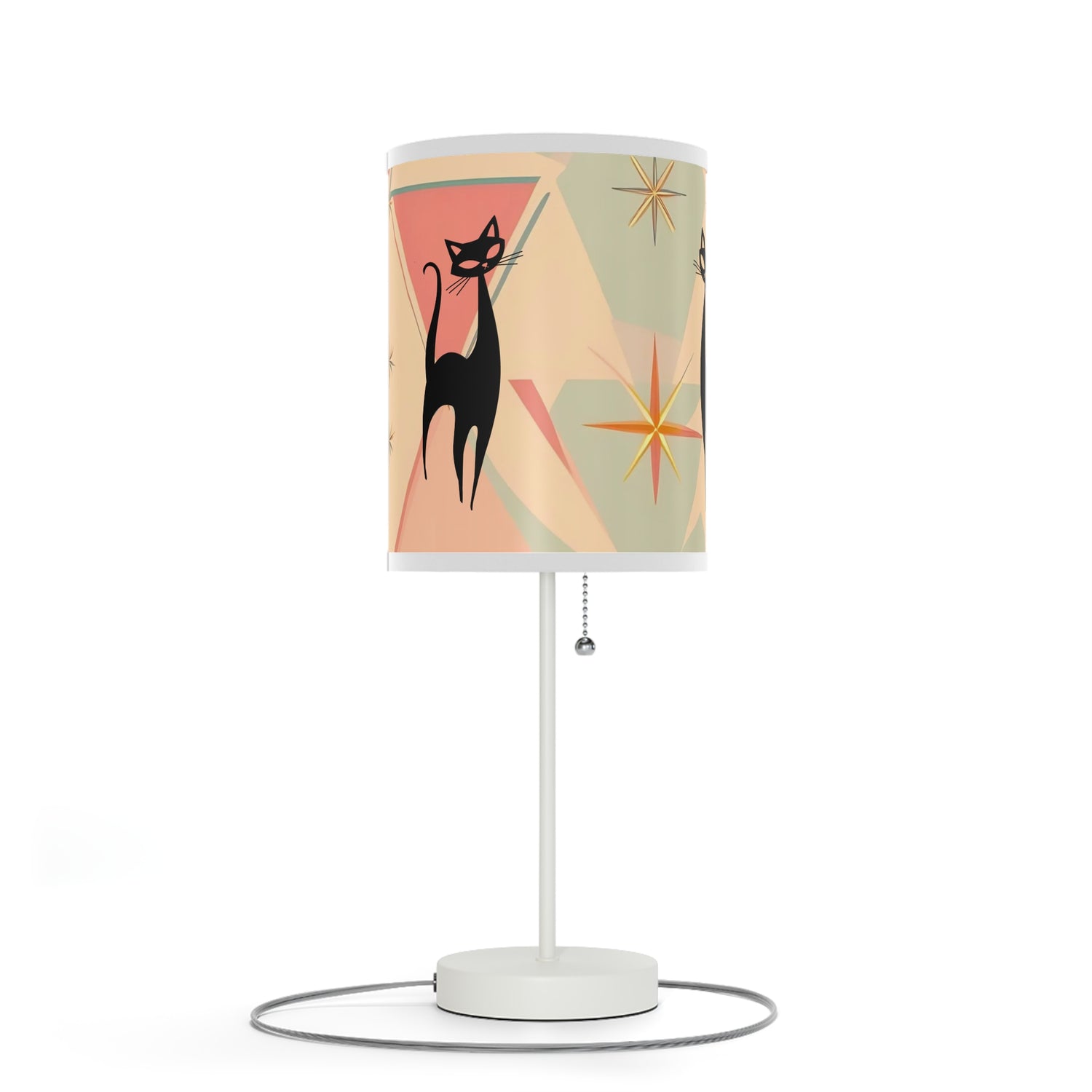 Mid-Century Modern Cat Lamp – Stylish Home Decor for Cat Lovers