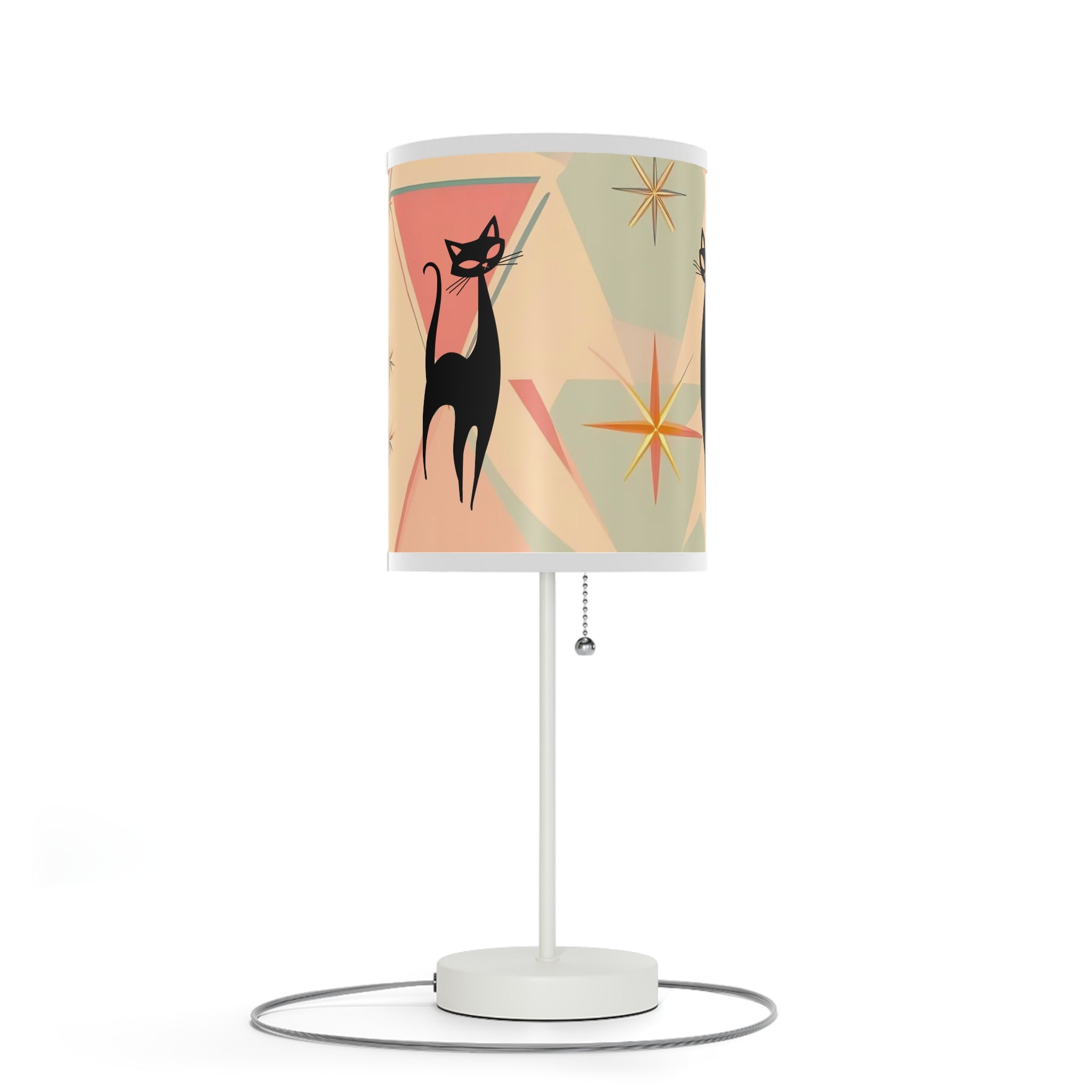 Mid-Century Modern Cat Lamp – Stylish Home Decor for Cat Lovers