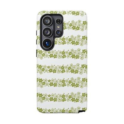 Pyrex Crazy Daisy Spring BlossonFloral Phone Case: Tough Cases with Elegant Green Floral Design, Durable Phone Cover