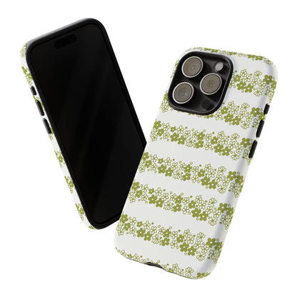 Pyrex Crazy Daisy Spring BlossonFloral Phone Case: Tough Cases with Elegant Green Floral Design, Durable Phone Cover