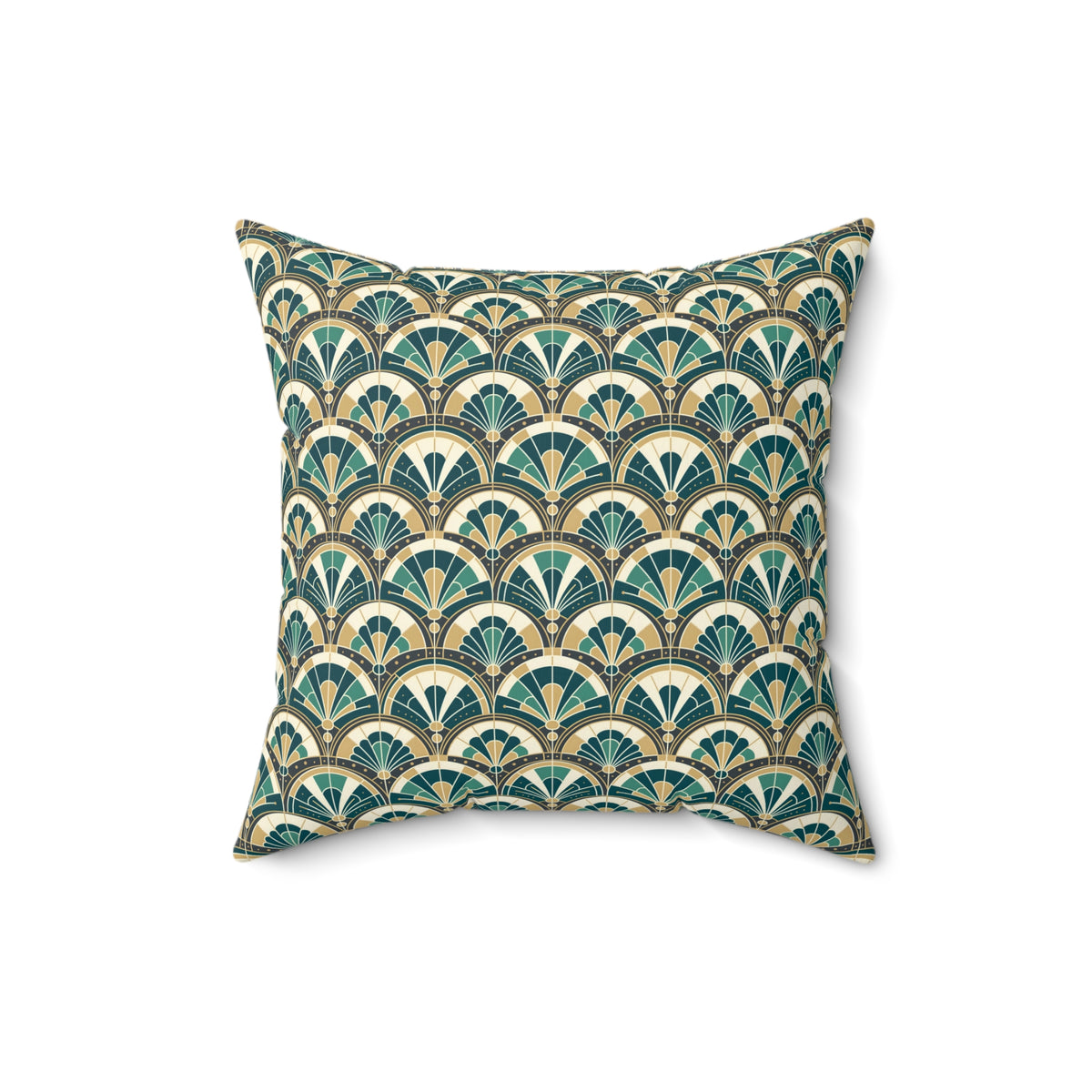 Art Deco Peacock Inspired Pillow Cover and Insert - Mid Century Modern Gal
