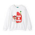Vintage Santa, Kitschy Mid Century Modern Quirky Christmas Unisex Crewneck Holiday Sweatshirt - Mid Century Modern Gal