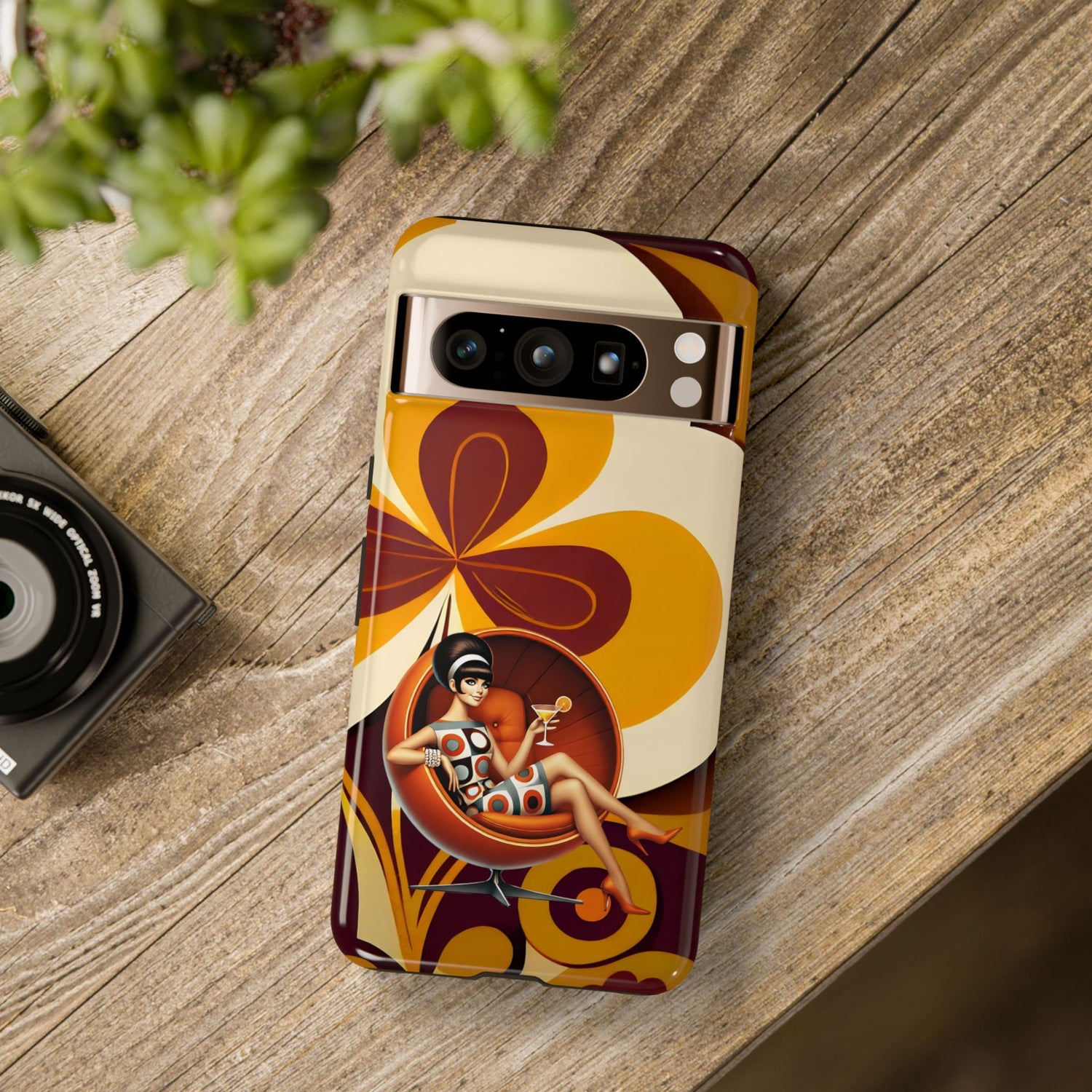 Groovy Mod 60s Retro Flower Power Phone Cases