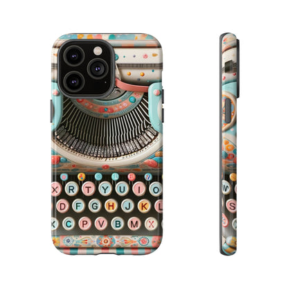 Retro Typewriter Mid Mod Kitschy  Quirky Fun Smart Phone, Tough Cases