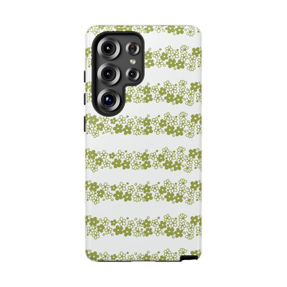 Pyrex Crazy Daisy Spring BlossonFloral Phone Case: Tough Cases with Elegant Green Floral Design, Durable Phone Cover