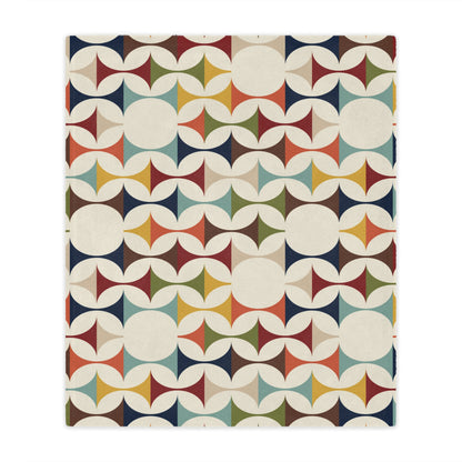 Scandinavian Designed, Mid Century Modern, Minky Throw Blanket - Mid Century Modern Gal