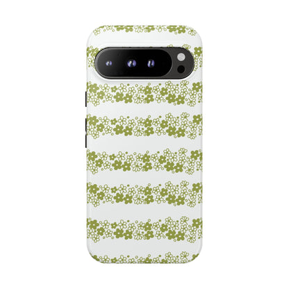 Pyrex Crazy Daisy Spring BlossonFloral Phone Case: Tough Cases with Elegant Green Floral Design, Durable Phone Cover