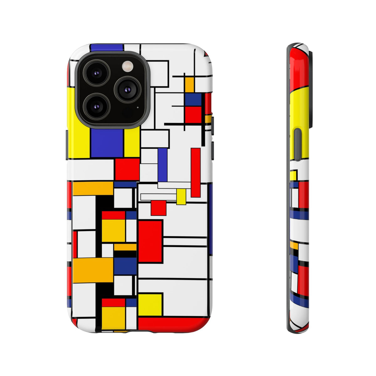 Retro Mod Mondrian, Mid Century Modern Style Tough Phone Case - Mid Century Modern Gal