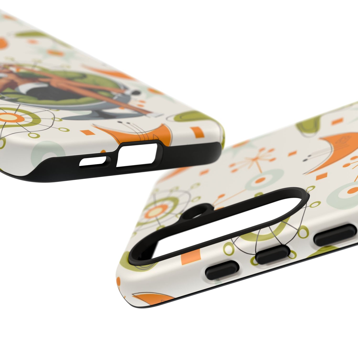 Mid Century Modern Atomic Starburst Mid Mod 60s Gal Retro Chic Tough Phone Case with Vintage Glamour Design