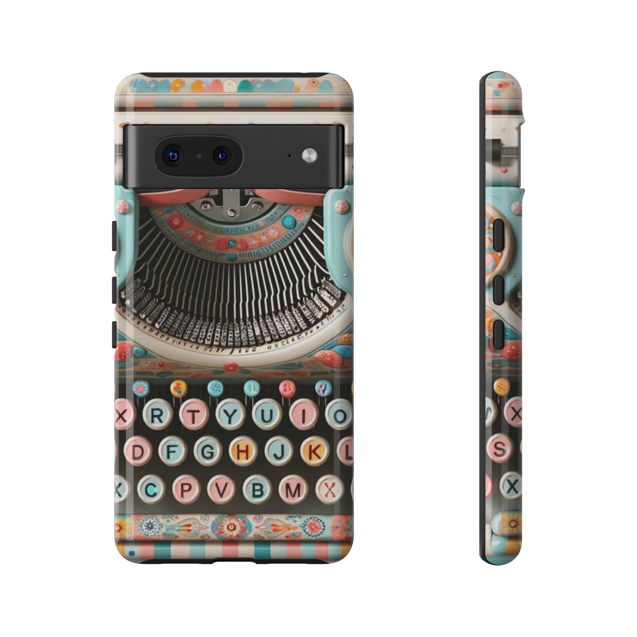 Retro Typewriter Mid Mod Kitschy  Quirky Fun Smart Phone, Tough Cases