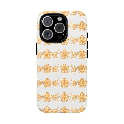 Pyrex Golden Butterfly Floral Phone Case, Tough Cases for Stylish Protection, Gift for Her, Durable, Trendy Floral Design, Cell Phone Cover