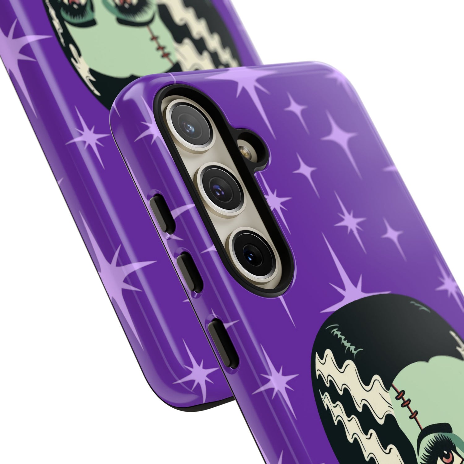 Bride of Frankenstein Retro Mid Mod Horror Buff Purple Halloween Tough Phone Case