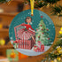 Mid Century Modern Christmas Ornament, Vintage Gal  Merry Christmas Holiday Decor - Mid Century Modern Gal