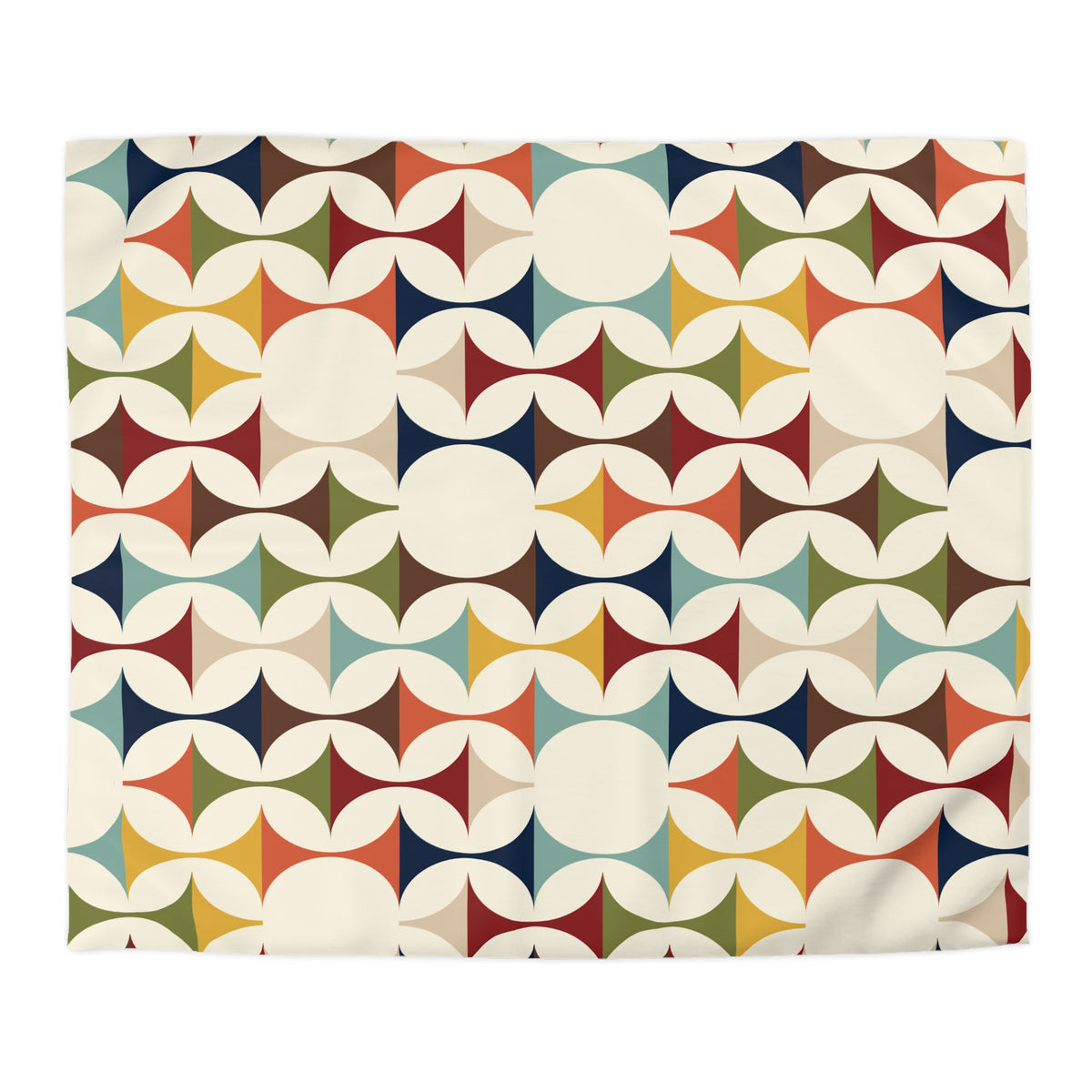 Scandinavian Modern Danish, Mid Century Modern Geometric Duvet Cover - Mid Century Modern Gal