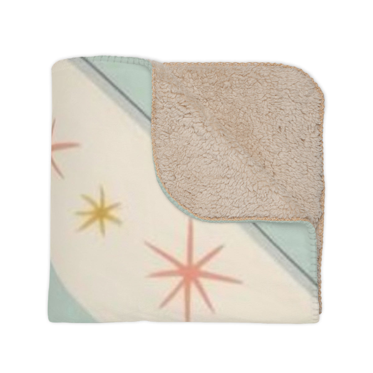 Atomic Cats, Lounging Cozy Cat Mid Century Modern Kitschy Mod Blanket - Mid Century Modern Gal