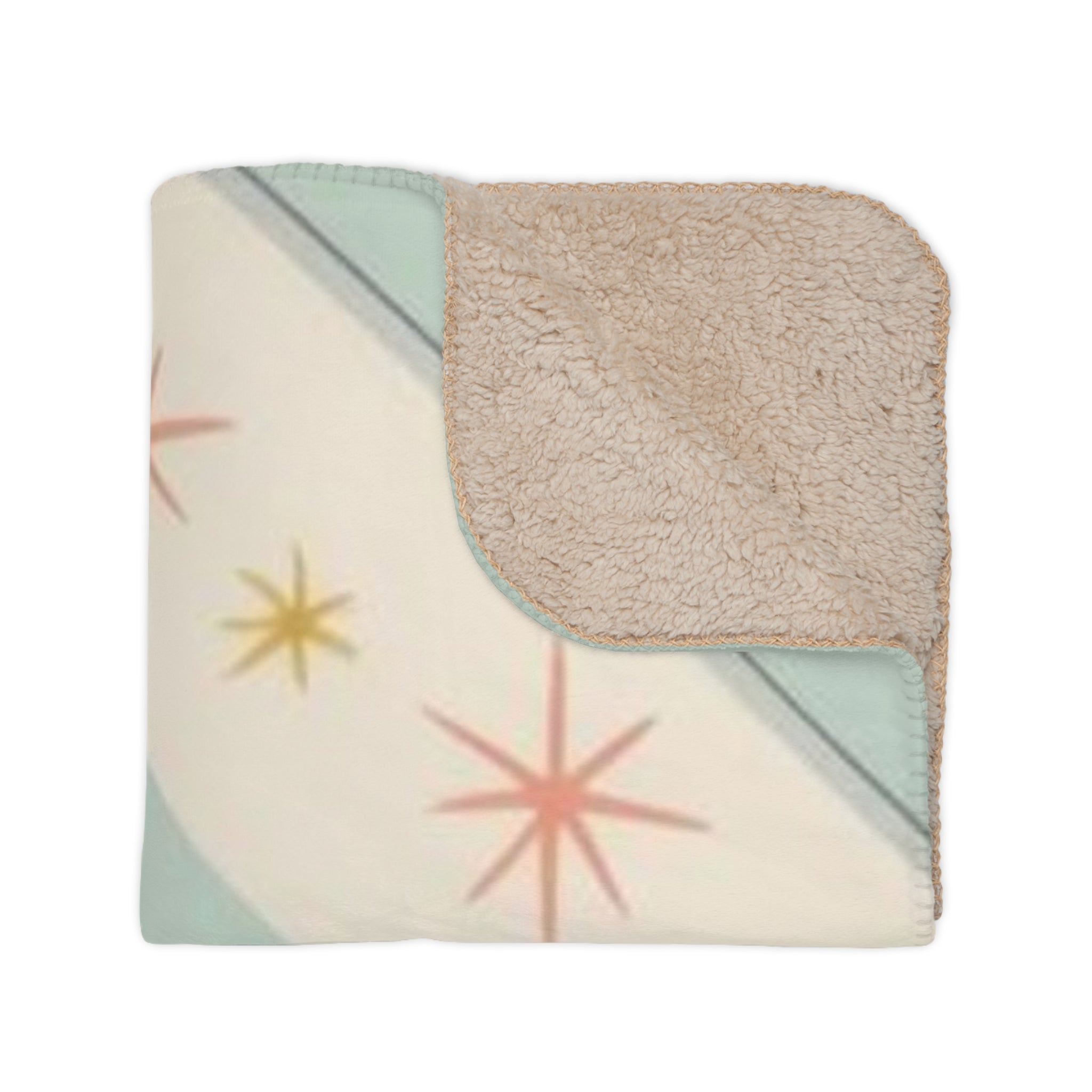 Atomic Cats, Lounging Cozy Cat Mid Century Modern Kitschy Mod Blanket - Mid Century Modern Gal