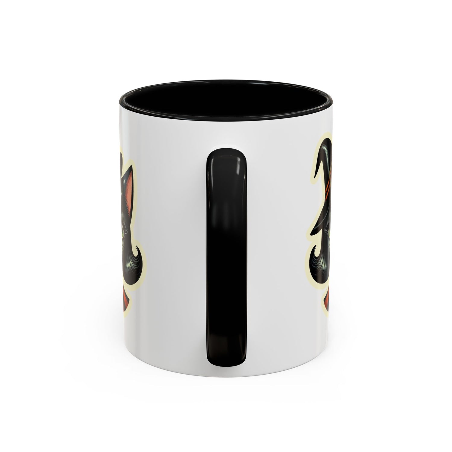 Vintage Halloween Black Cat Sexy Sexton Mid Century Modern Accent Coffee Mug - Mid Century Modern Gal