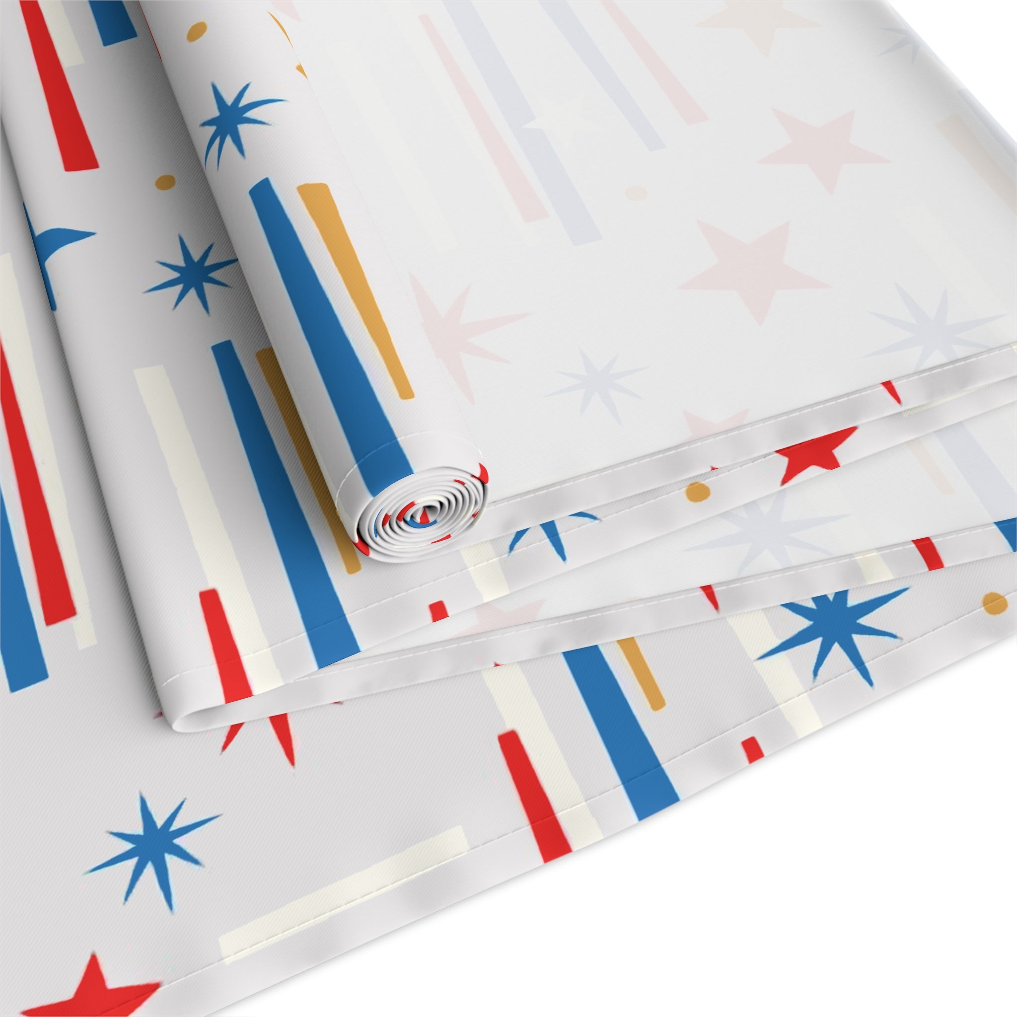 Mid Century Modern 4th of July Stars Holiday Table Runner - Mid Century Modern Gal