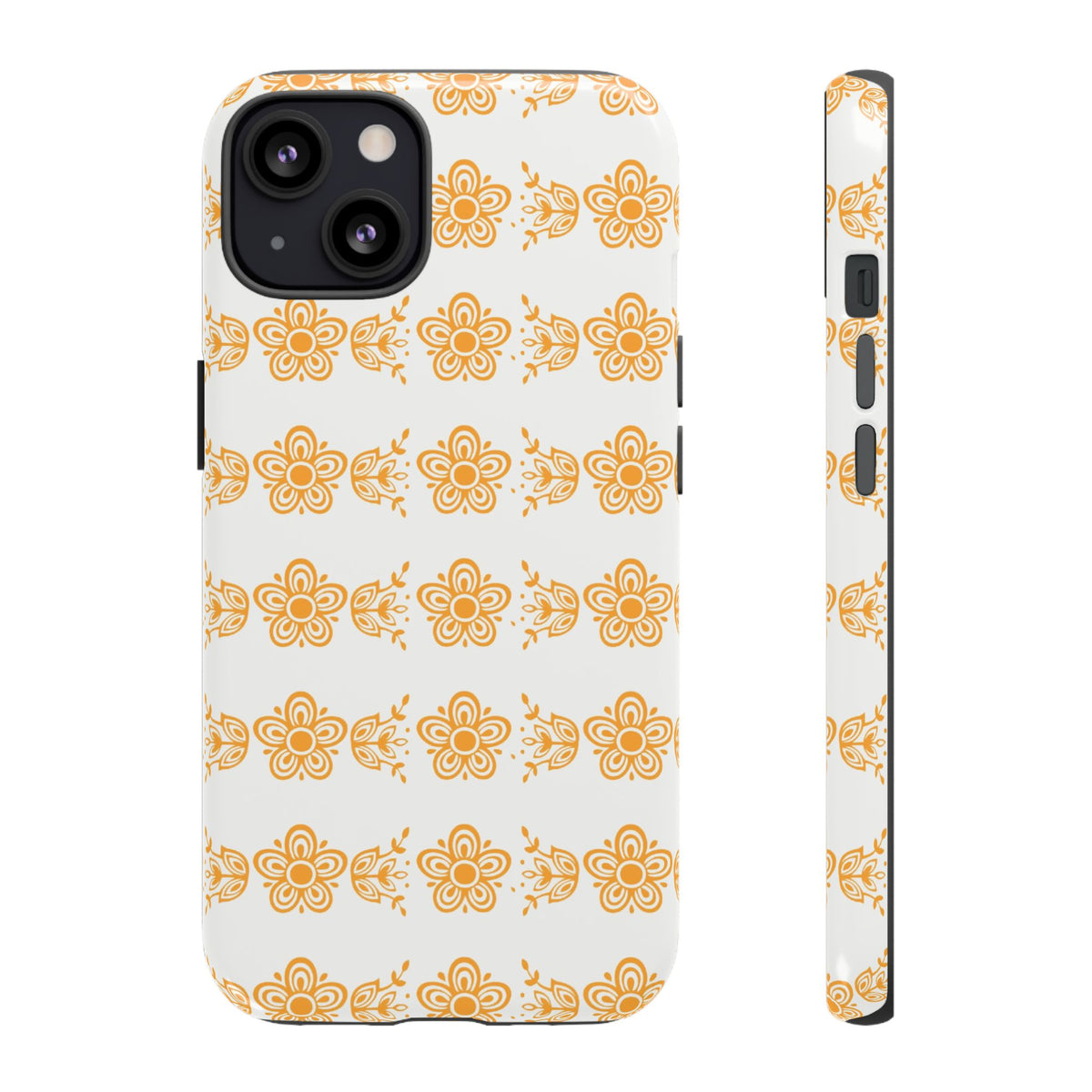 Pyrex Golden Butterfly Floral Phone Case, Tough Cases for Stylish Protection, Gift for Her, Durable, Trendy Floral Design, Cell Phone Cover