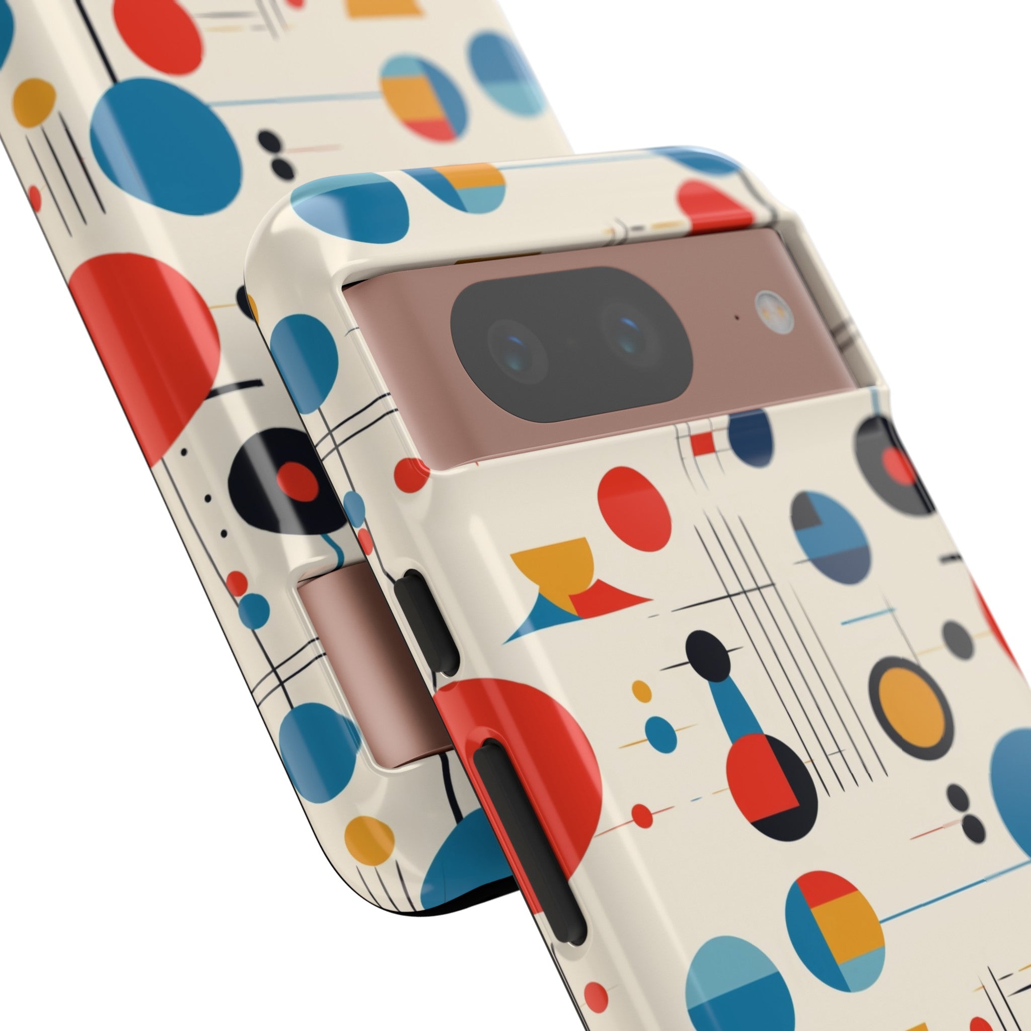 Mid Mod Bauhaus Designed iPhone, Samsung, Retro Phone Tough Cases