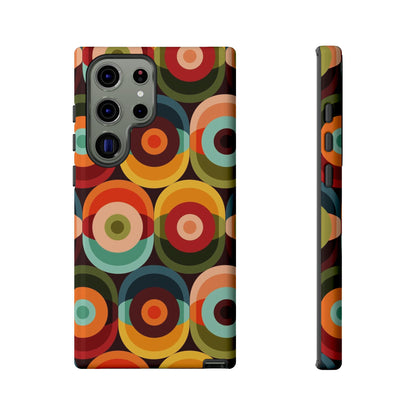 Retro Groovy Space Orb, Funky Fun Tough Phone Case