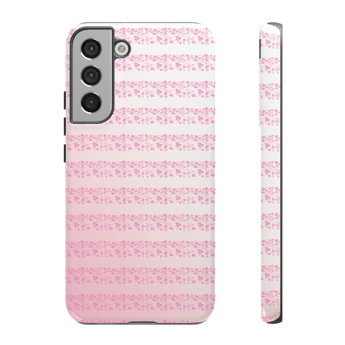Pink Pyrex Gooseberry Striped Phone Case, Stylish Phone Cover, Tough Protective Case, Cute Cell Phone Case, Trending Gift for Her