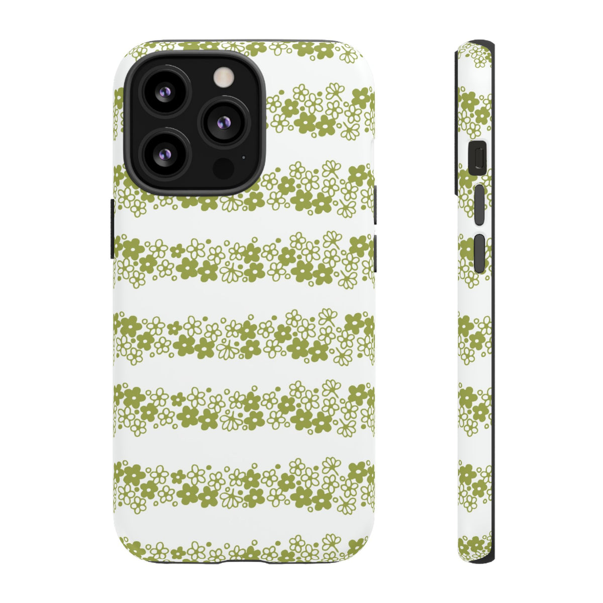 Pyrex Crazy Daisy Spring BlossonFloral Phone Case: Tough Cases with Elegant Green Floral Design, Durable Phone Cover