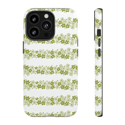 Pyrex Crazy Daisy Spring BlossonFloral Phone Case: Tough Cases with Elegant Green Floral Design, Durable Phone Cover