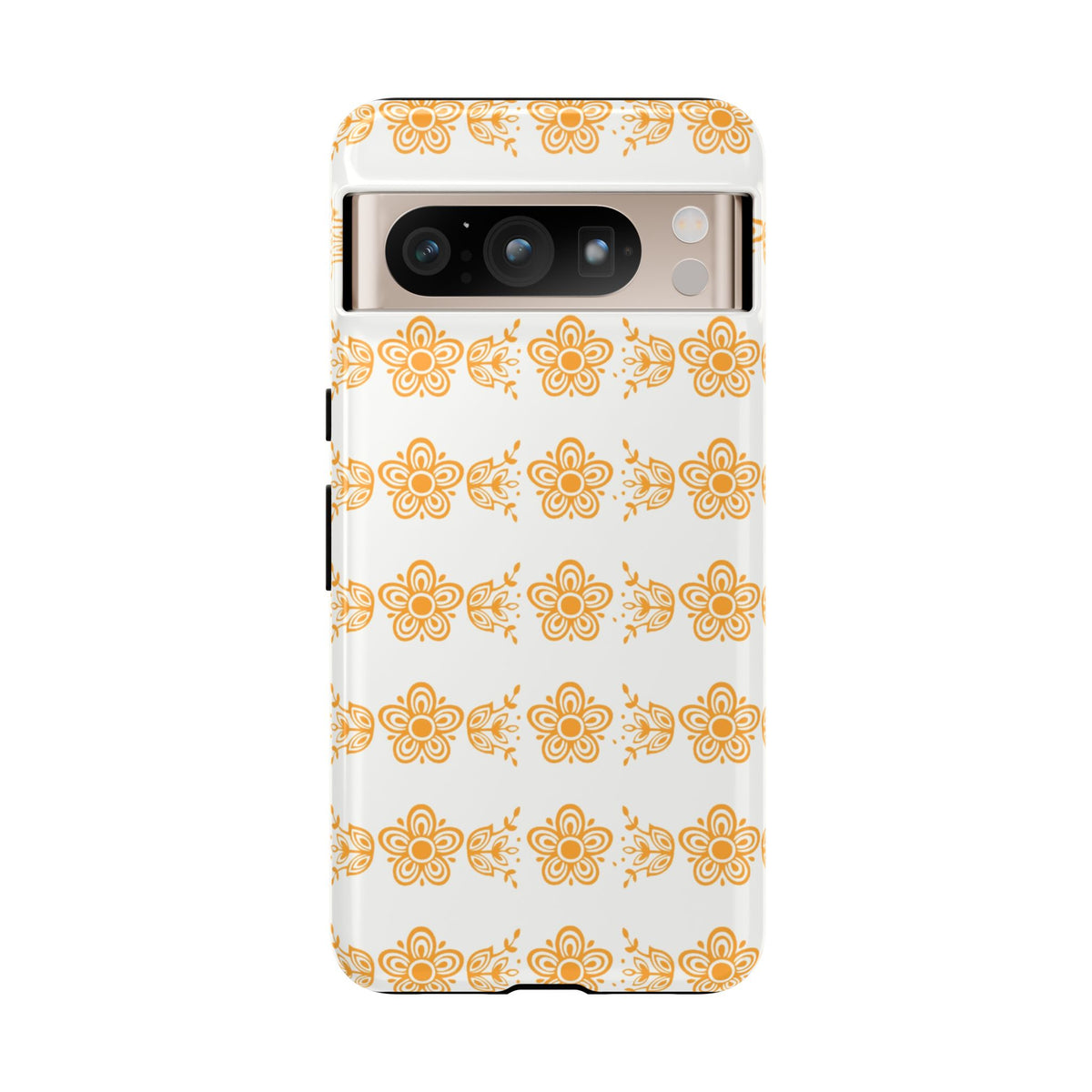 Pyrex Golden Butterfly Floral Phone Case, Tough Cases for Stylish Protection, Gift for Her, Durable, Trendy Floral Design, Cell Phone Cover