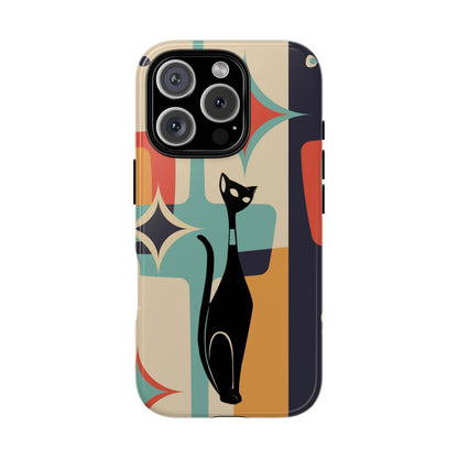 Atomic Cat, Sexton Cat, Mid Mod, Retro Geometric, Starburst Tough Phone Cases