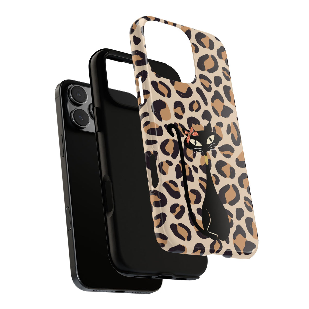 Mid Century Modern 50s Leopard Print, Atomic Cat, Mid Mod Tough Cases