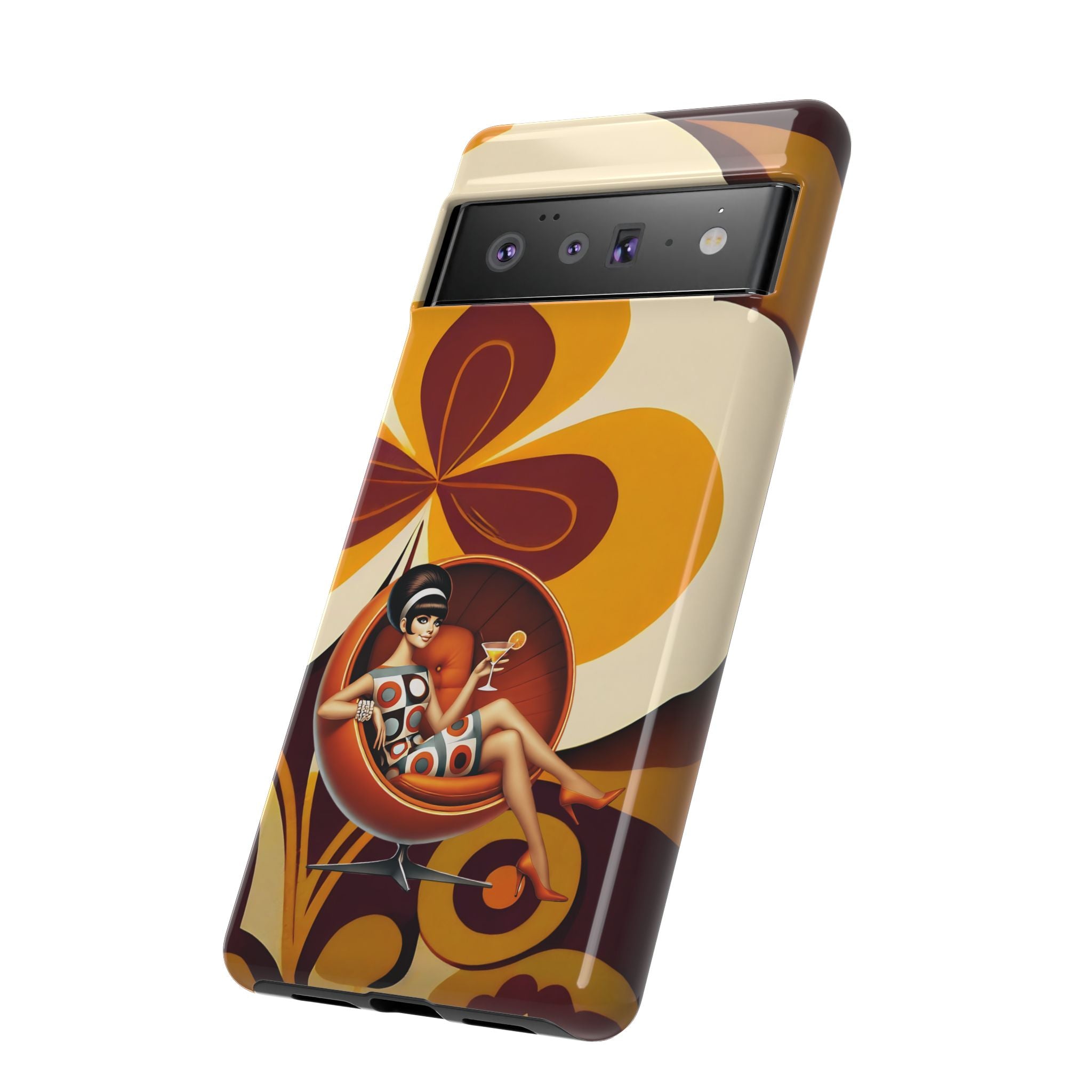 Groovy Mod 60s Retro Flower Power Phone Cases