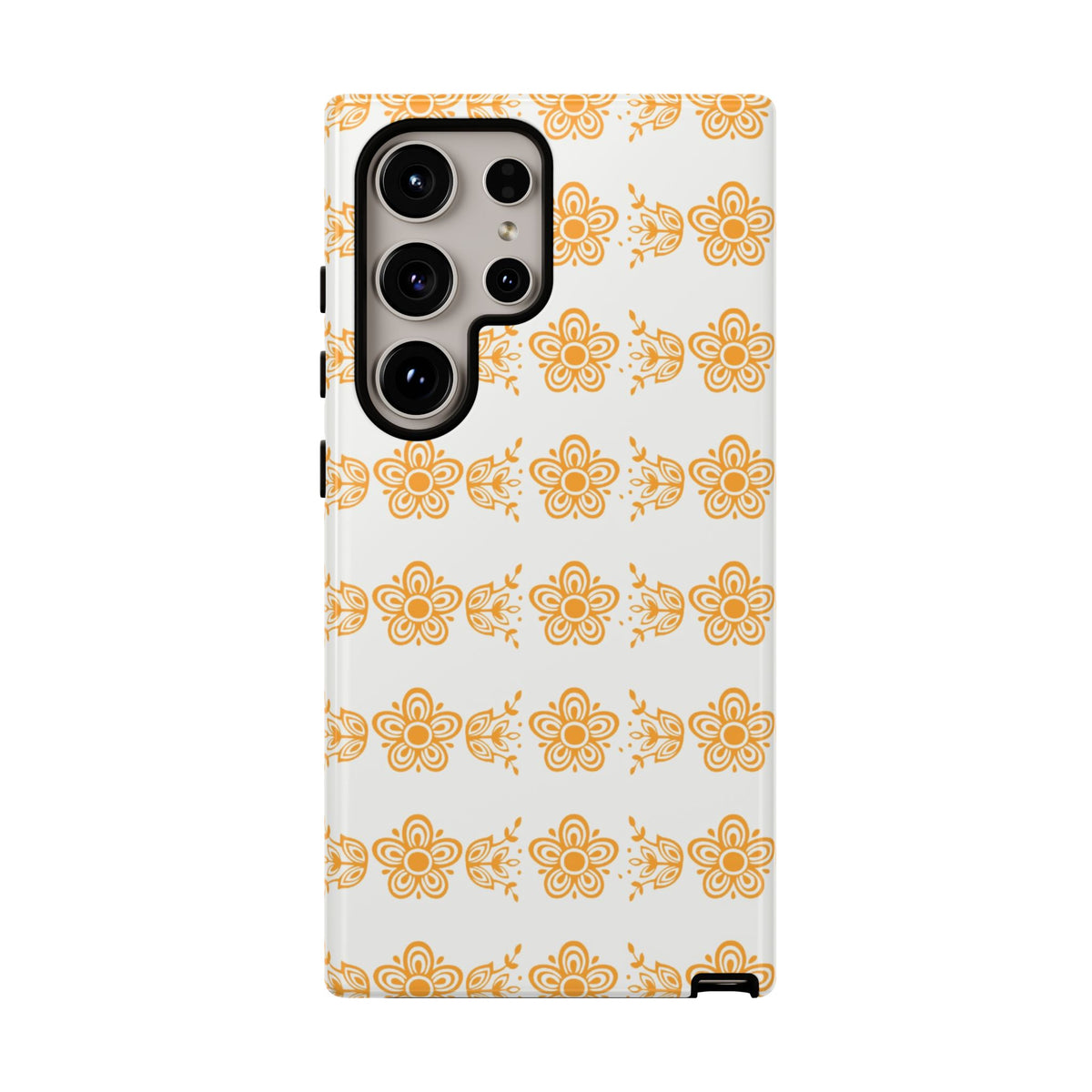 Pyrex Golden Butterfly Floral Phone Case, Tough Cases for Stylish Protection, Gift for Her, Durable, Trendy Floral Design, Cell Phone Cover