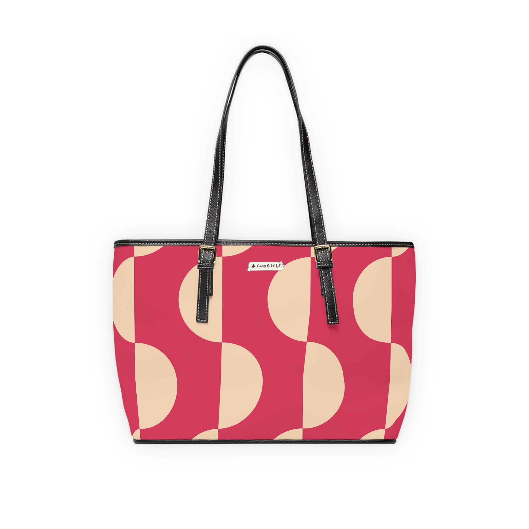 Mid Century Modern Gal Signature Handbag, Retro Mod Floral Spring Summer  Shoulder Bag | Atomic Cat Floral &amp; Retro Design - Mid Century Modern Gal