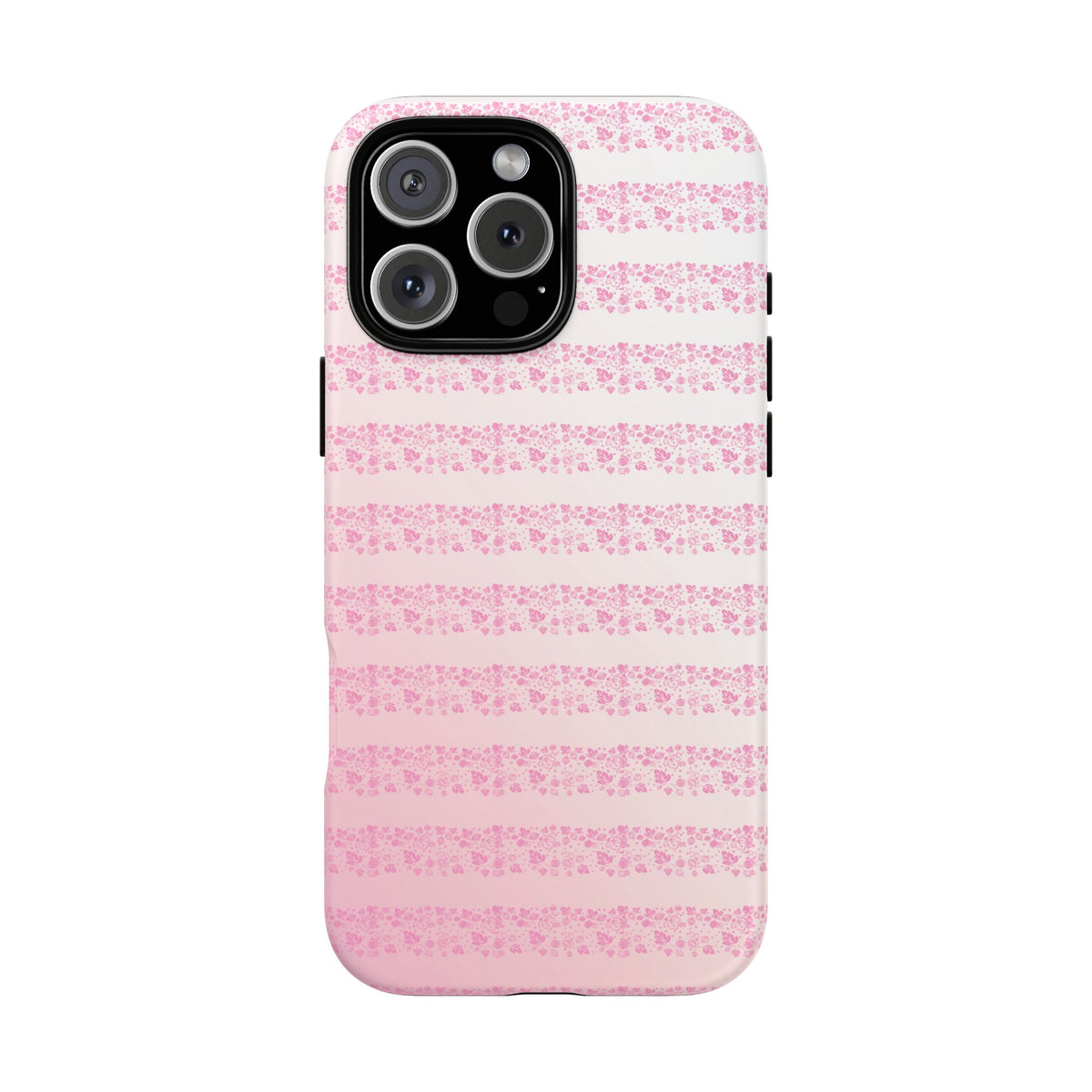 Pink Pyrex Gooseberry Striped Phone Case, Stylish Phone Cover, Tough Protective Case, Cute Cell Phone Case, Trending Gift for Her
