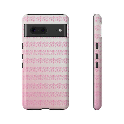 Pink Pyrex Gooseberry Striped Phone Case, Stylish Phone Cover, Tough Protective Case, Cute Cell Phone Case, Trending Gift for Her