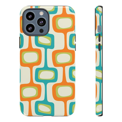 Mid Century Modern Groovy Googie Design, Colorful Smart Phone Tough Cases - Mid Century Modern Gal