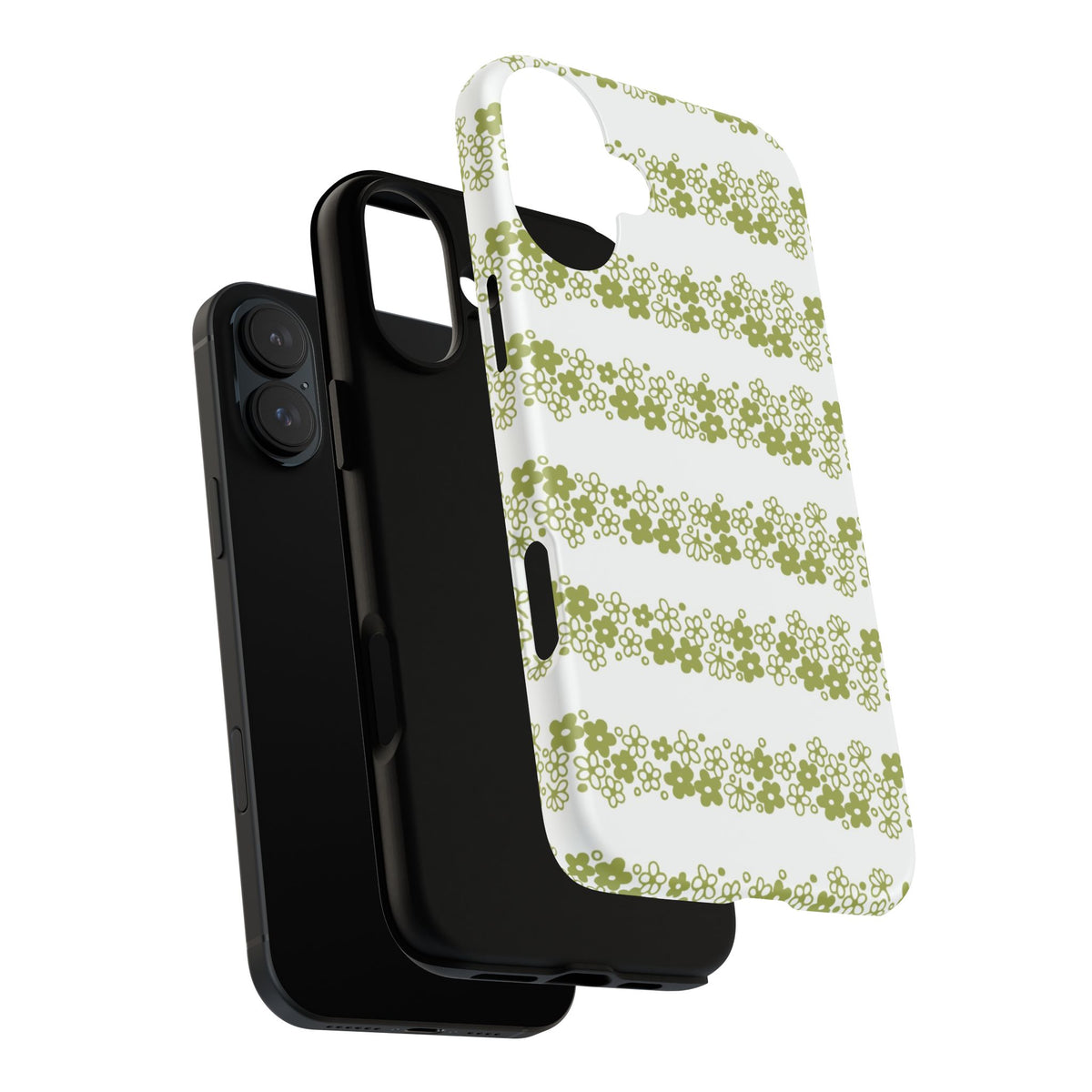 Pyrex Crazy Daisy Spring BlossonFloral Phone Case: Tough Cases with Elegant Green Floral Design, Durable Phone Cover