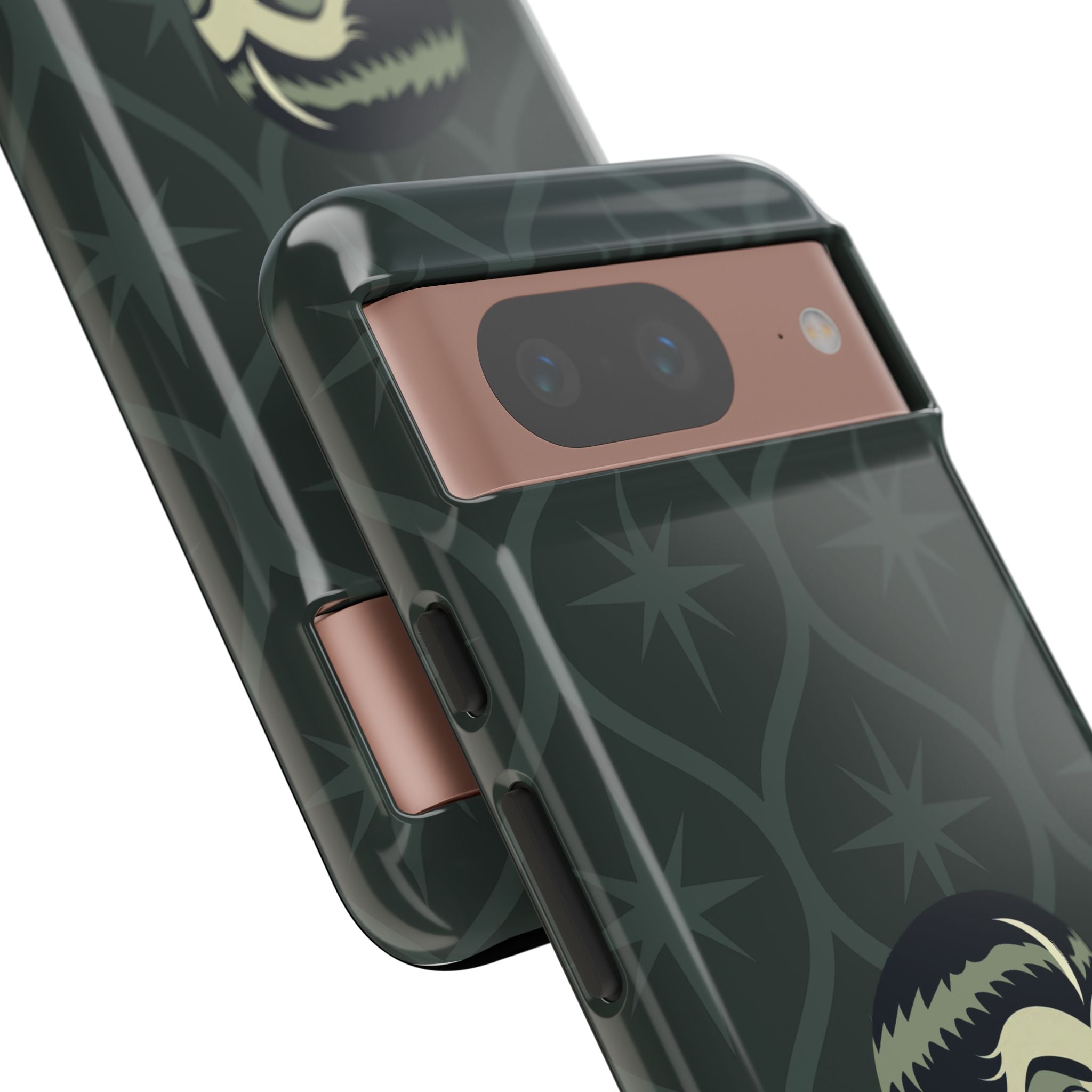 Vampire Dracula Girl Halloween Goth Horror Buff MCM Green Tough Phone Case