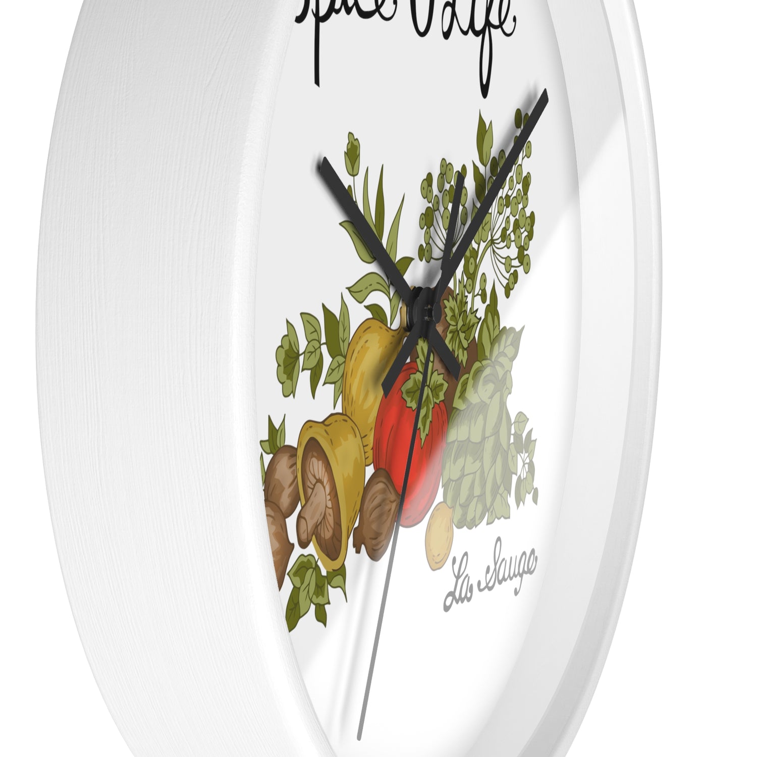 70s Spice Of Life Corningware Inspired Kitschy Mod Retro Wall Clock