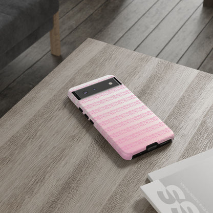 Pink Pyrex Gooseberry Striped Phone Case, Stylish Phone Cover, Tough Protective Case, Cute Cell Phone Case, Trending Gift for Her