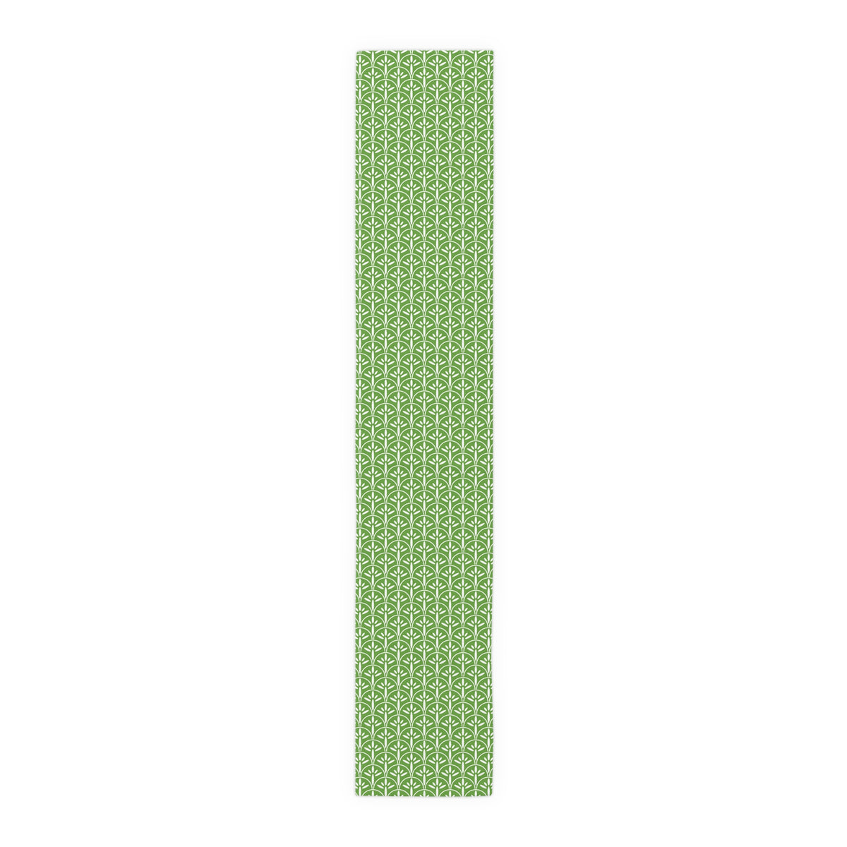 Art Deco Elegant Green Leaf Mid Mod Table Runner - Mid Century Modern Gal